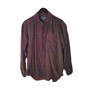 Banana Republic Miller Corduroy Shirt Men’s M Navy Blue Standard Fit Button Up